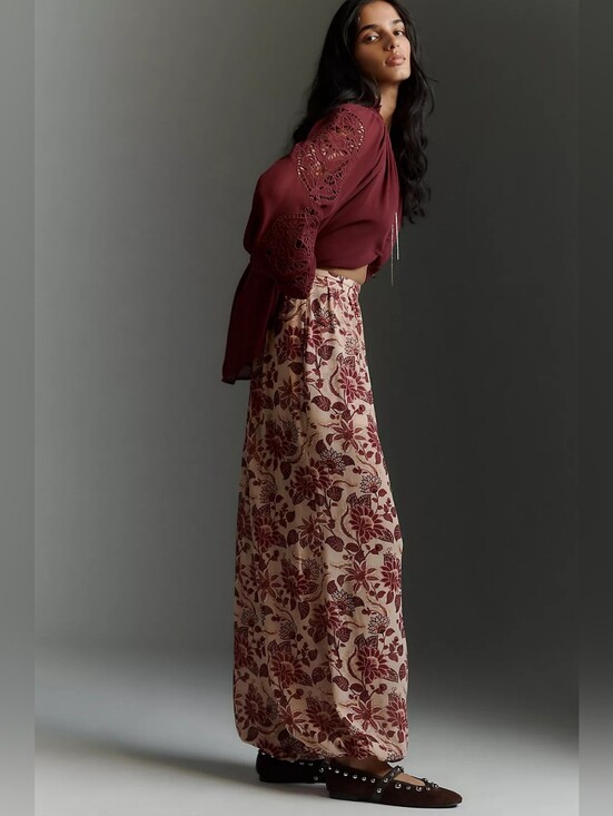 FARM Rio Pants - FARM Rio Floral Balloon Pants | Boho Wide Leg Lounge Trousers